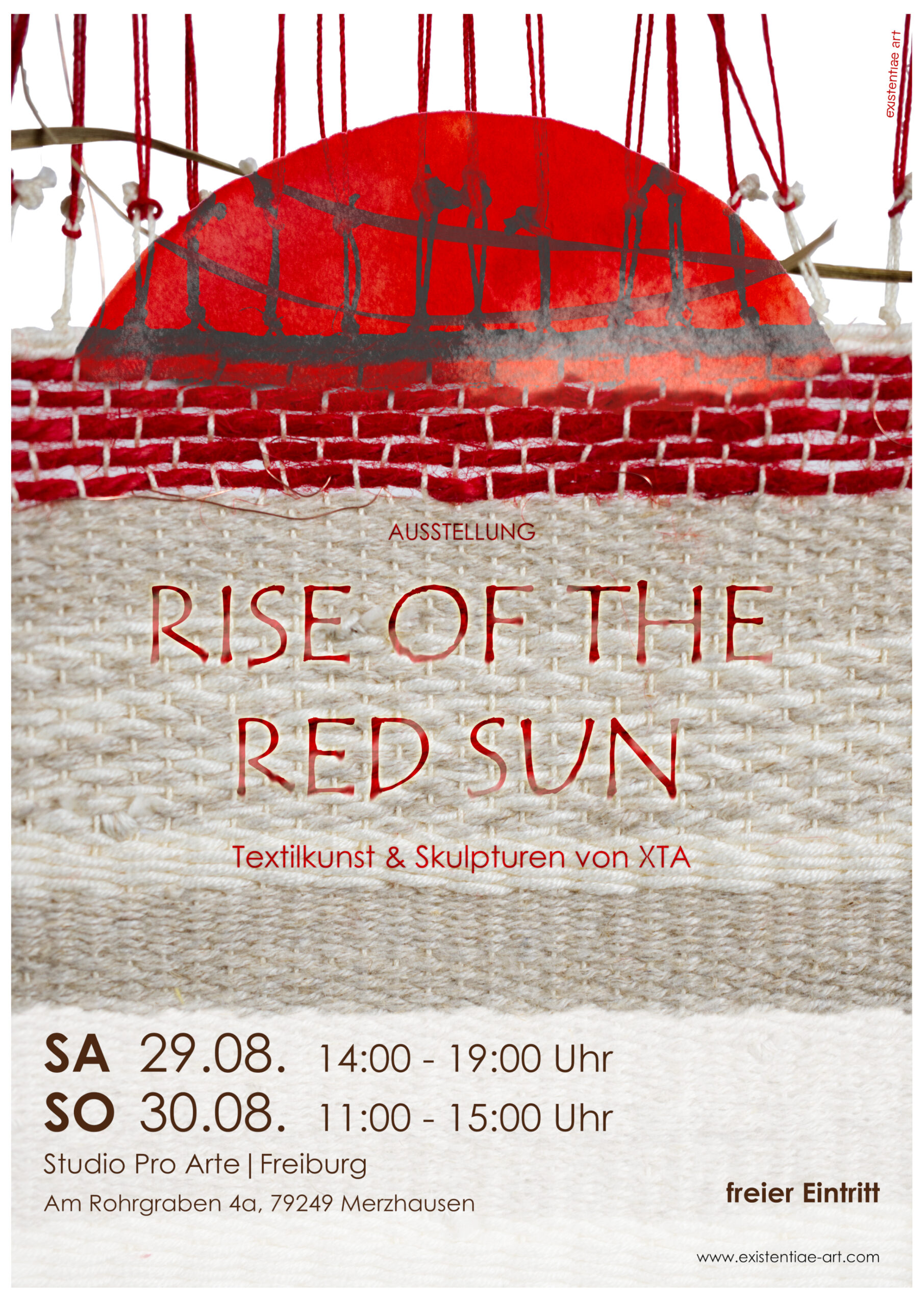 Ausstellung "Rise of the Red Sun" - Textilkunst & Skulpturen von XTA